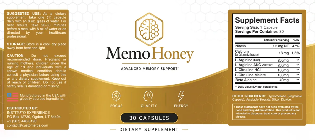 MemoHoney secure order information